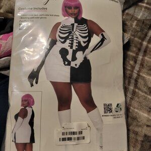 PLUS Sexy Parti Skeleton Halloween Costume